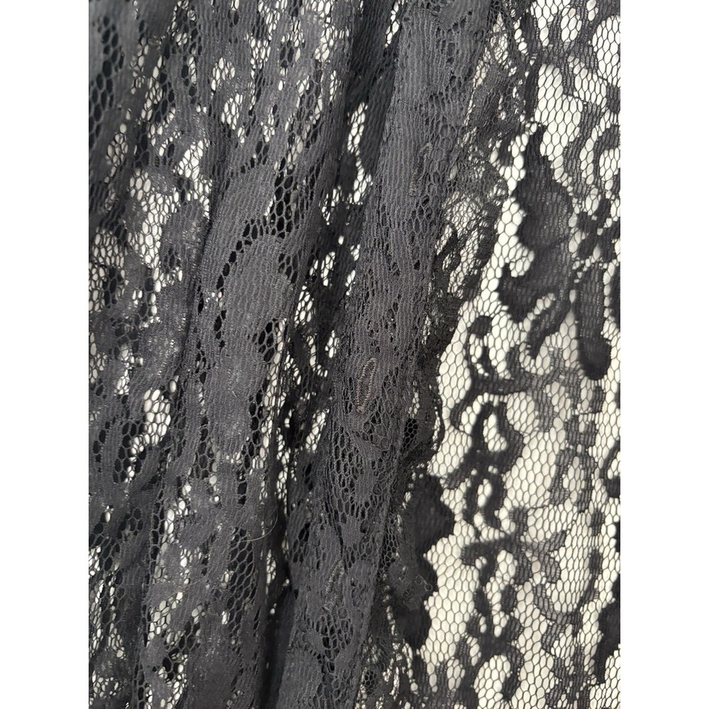 White Stag‎ Women's Vintage Lace Whimsigoth Victorian High Neck Open Blouse Sz S - Picture 7 of 11